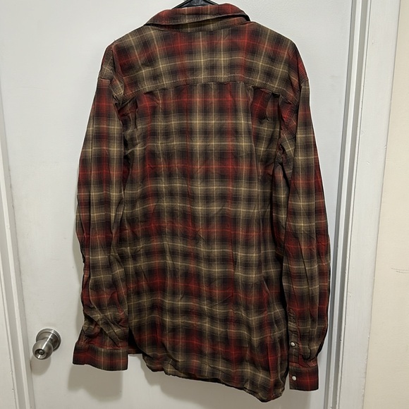 Carhartt Relaxed Fit Pearl Snap Plaid Button Down size 2XLT - Picture 4 of 4